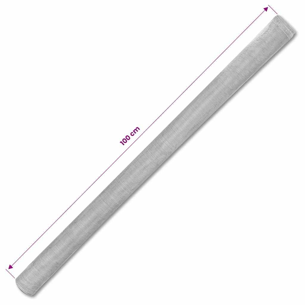 Aluminum Mesh Roll 39.4x196.9 Inch Silver O256