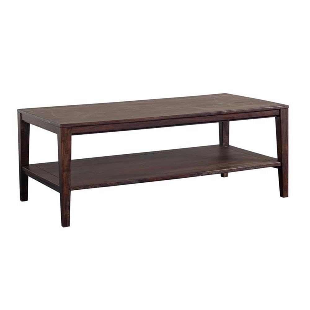 Solid Sheesham Wood Gray Coffee Table T4660