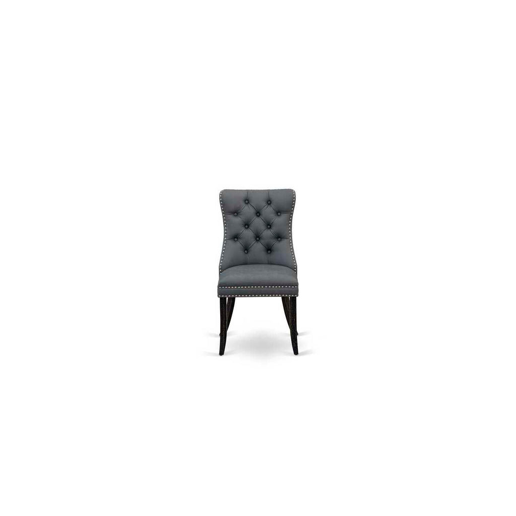 9 Piece Dining Table Set with 8 Faux Leather Chairs Y450