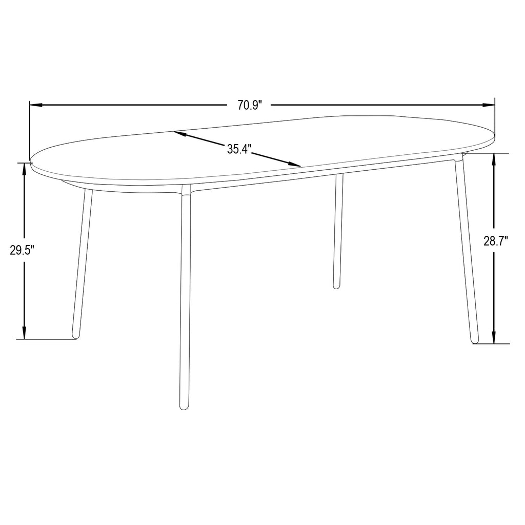 9-Piece Dining Set with 8 Chairs and Oval Table E20064