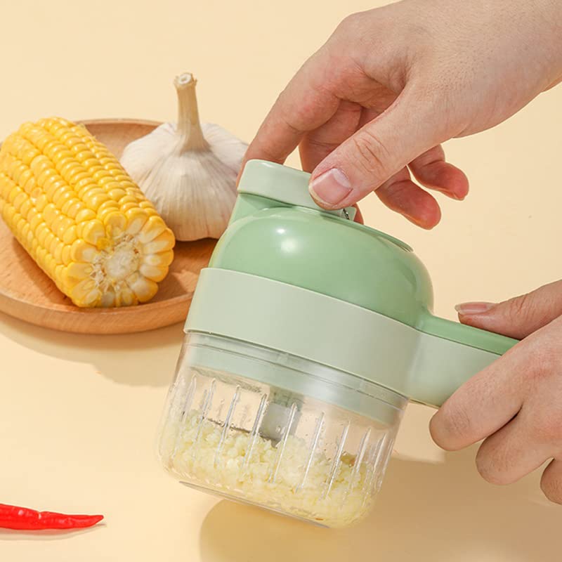 Electric Vegetable Cutter Set 4 in 1 Portable Rechargeable Wireless Food Processor K66440