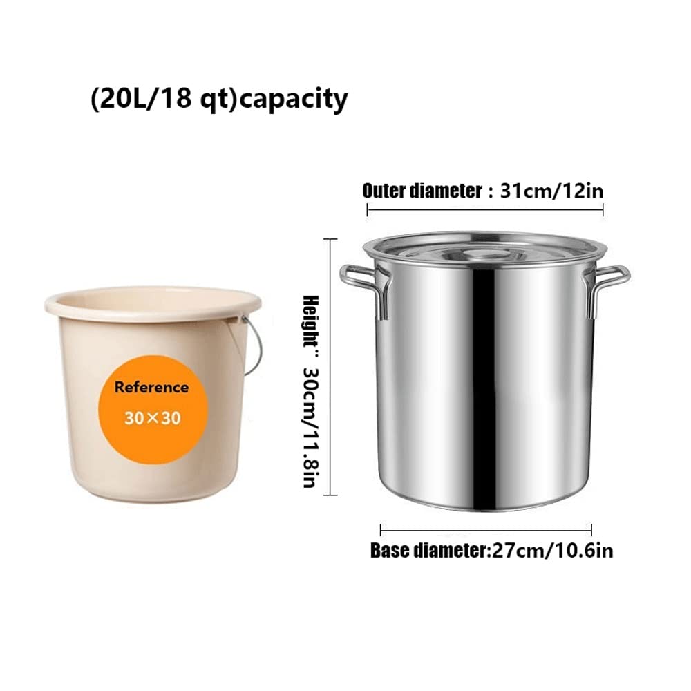 Stainless Steel 40 Quart Stock Pot with Lid Y593