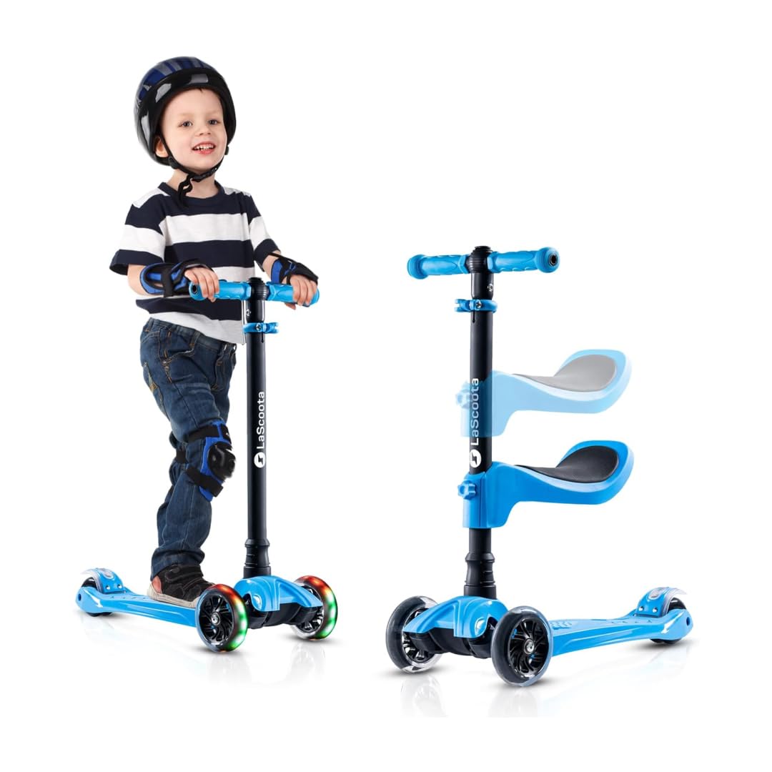 2-in-1 Kids Kick Scooter with Seat V709913