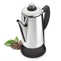 Electric Percolator Coffee Pot Stainless Steel 12 Cup I5978
