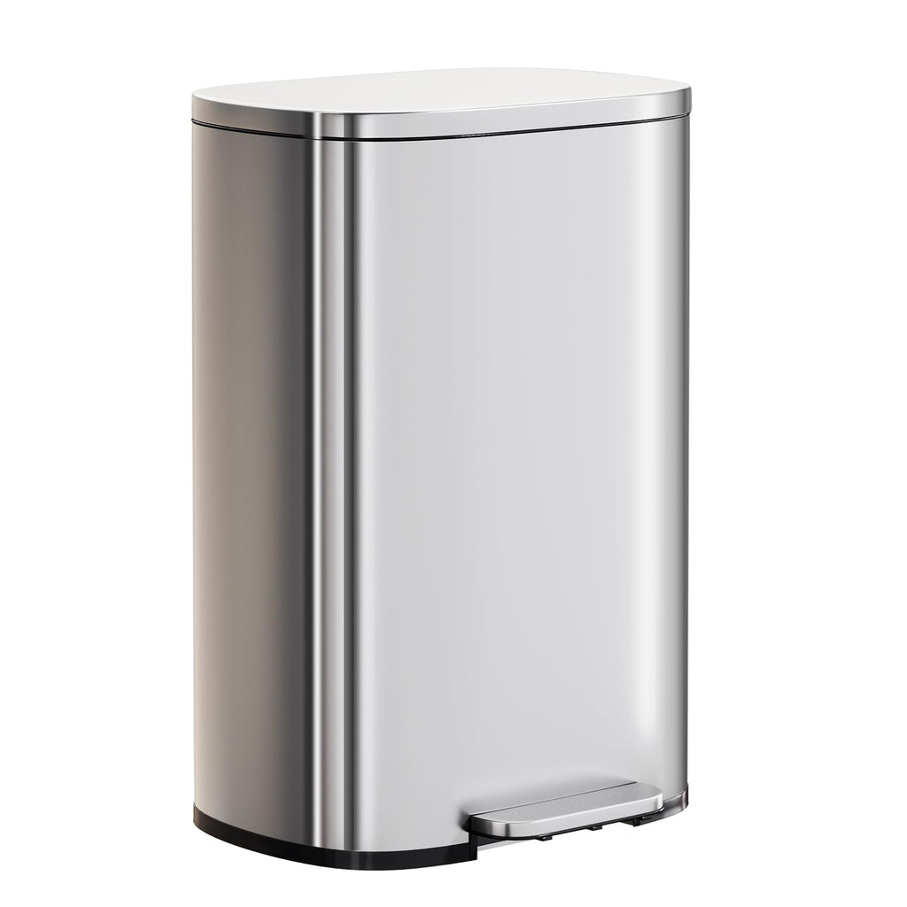 13G Steel Trash Can with Lid E866513