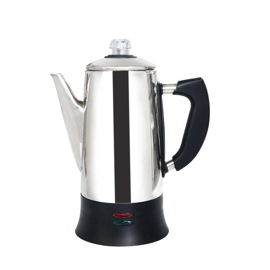 Electric Percolator Coffee Pot Stainless Steel 12 Cup I5978