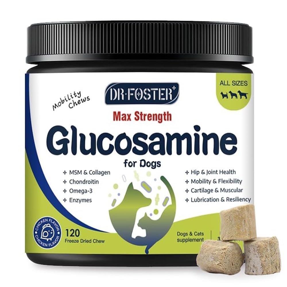 Glucosamine for Dogs Chicken Flavor 120 Freeze-Dried Chews E788