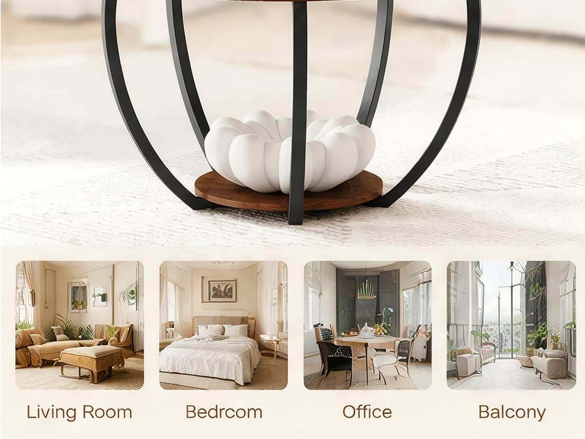 Round Coffee Table with Storage T23815