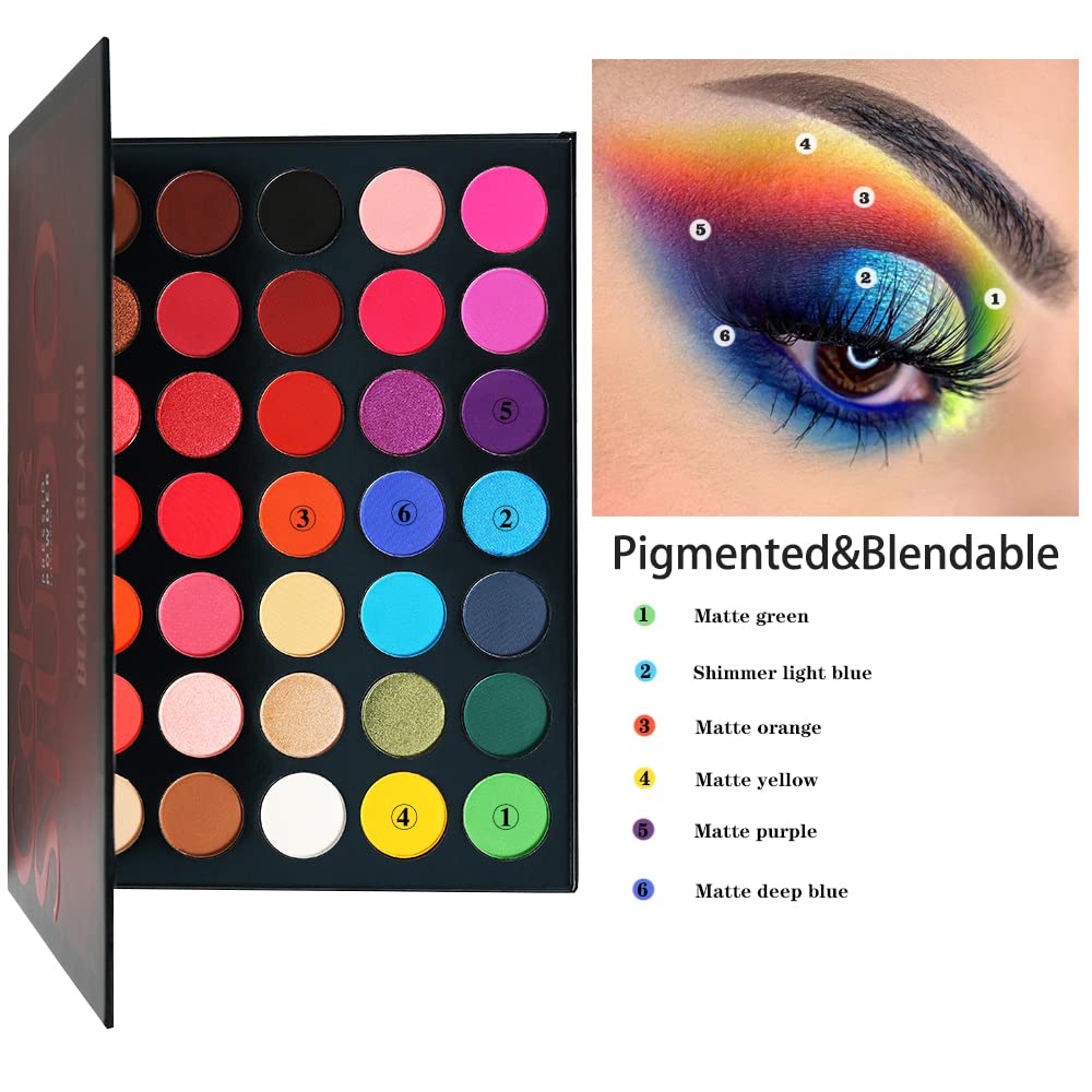35 Shades Matte and Shimmers Eyeshadow Palette L202420