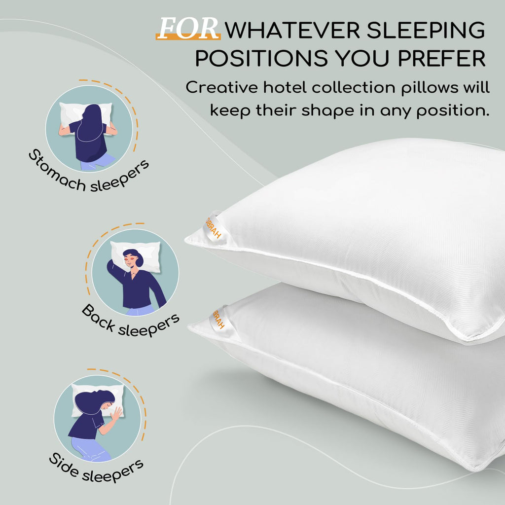 Standard Size Set of 2 Down Alternative Pillows B56574