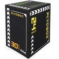 3-in-1 Foam Plyometric Jump Box, 20/24/30 Inch Plyo Box with Non-Slip PVC Cover O718876