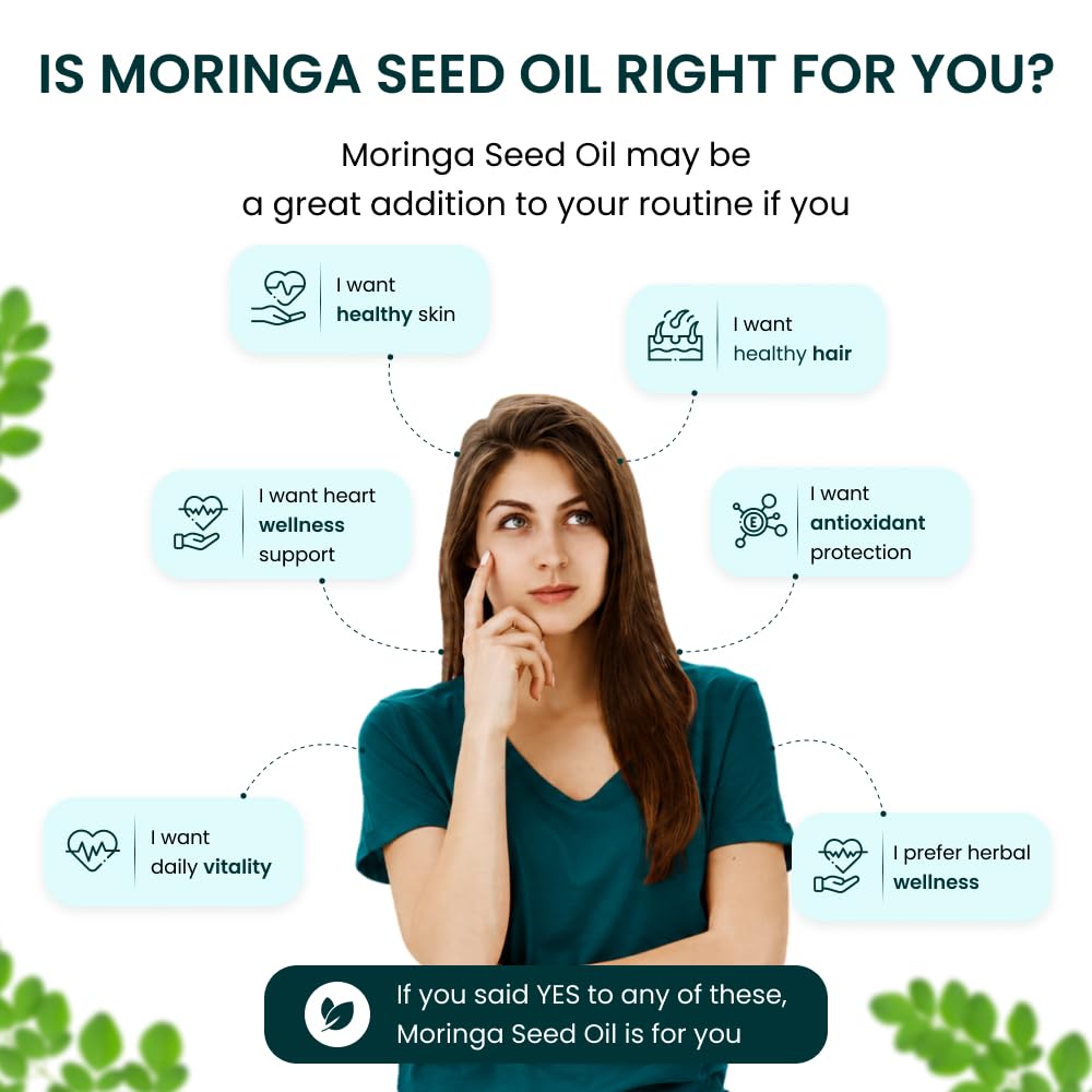 Moringa Seed Oil 1000mg 60 Capsules Q1198