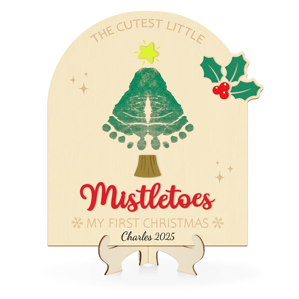 Baby's First Christmas DIY Footprint Art Card K3008