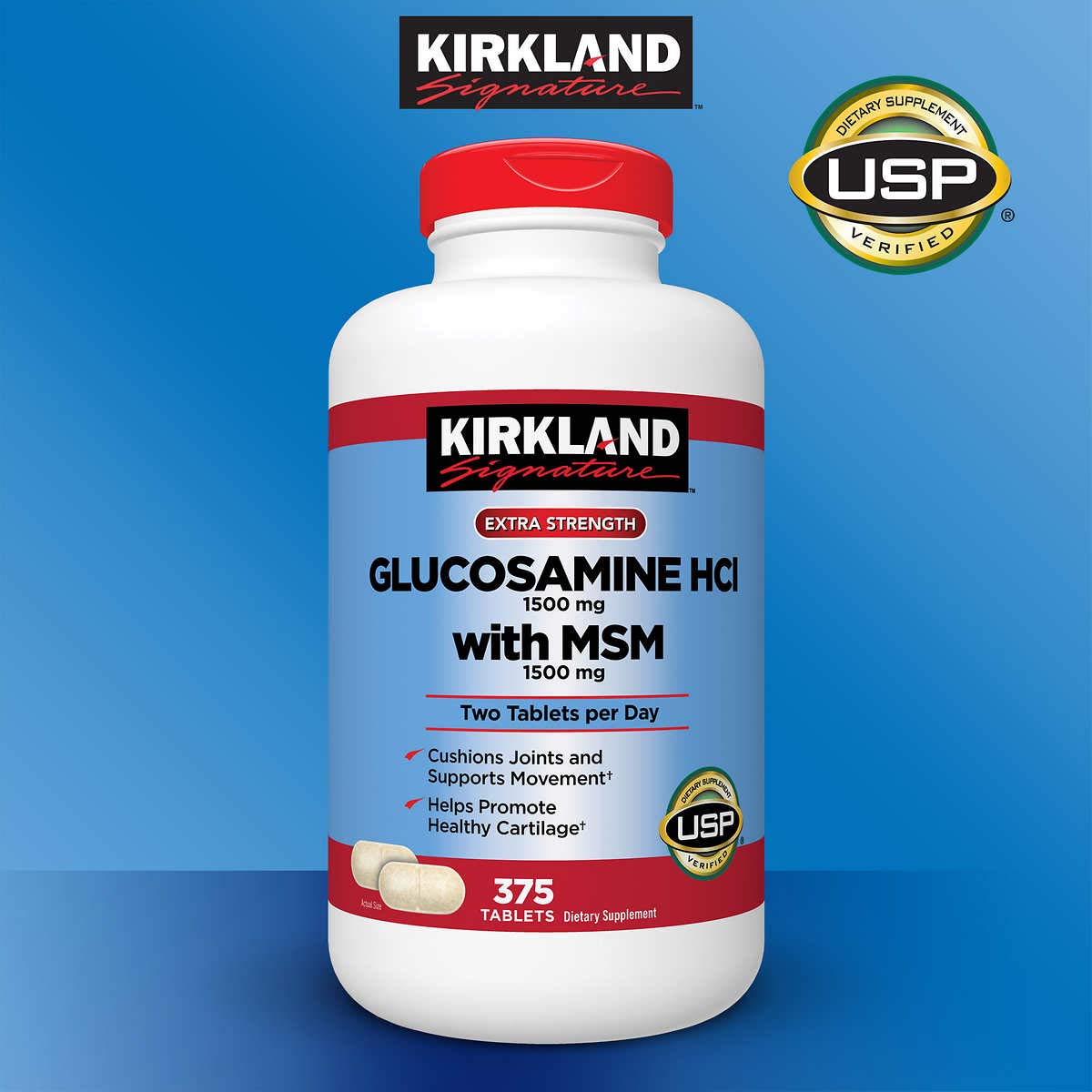 Glucosamine with MSM 375 Tablets 5 Pack W6194