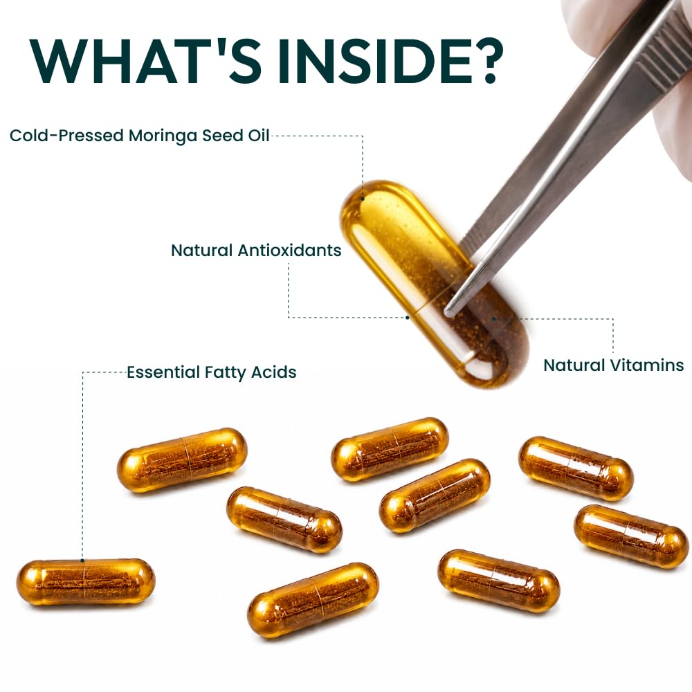 Moringa Seed Oil 1000mg 60 Capsules Q1198
