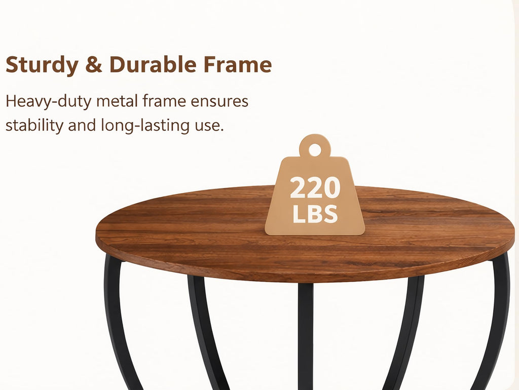 Round Coffee Table with Storage T23815