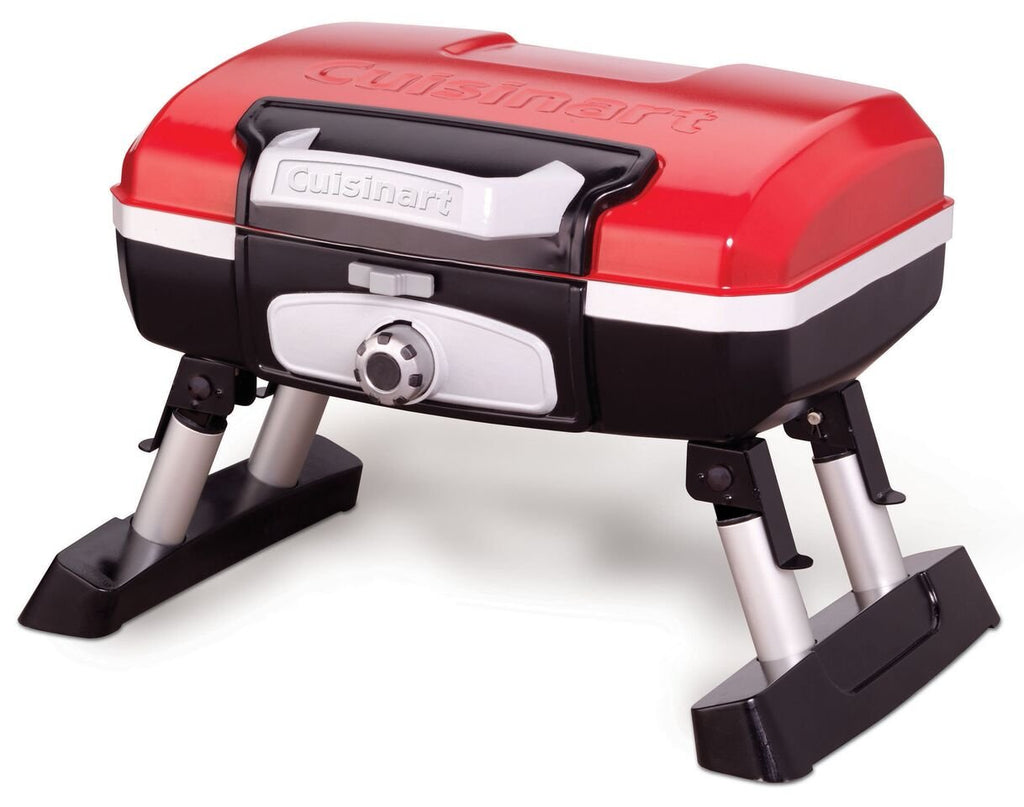 Portable Tabletop Propane Gas Grill & Refillable 1LB Propane Cylinder Tank S4393