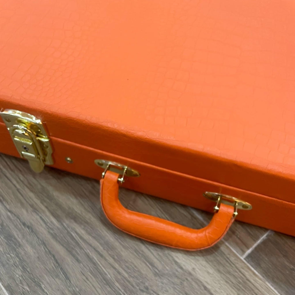 39" Electric Guitar Hard Case with Lockable Wood Frame and Plush Interior N974066