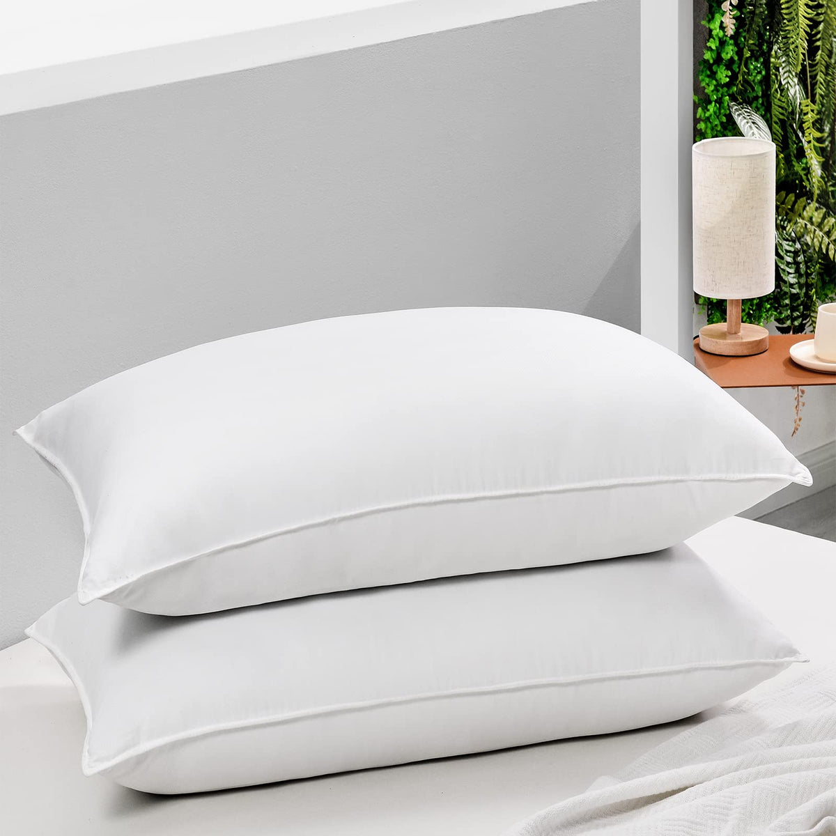 Standard Size Set of 2 Down Alternative Pillows B56574