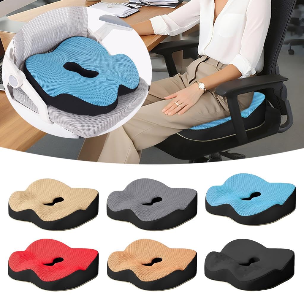 Booster Seat Cushion with Removable Washable Cover Grey W642178