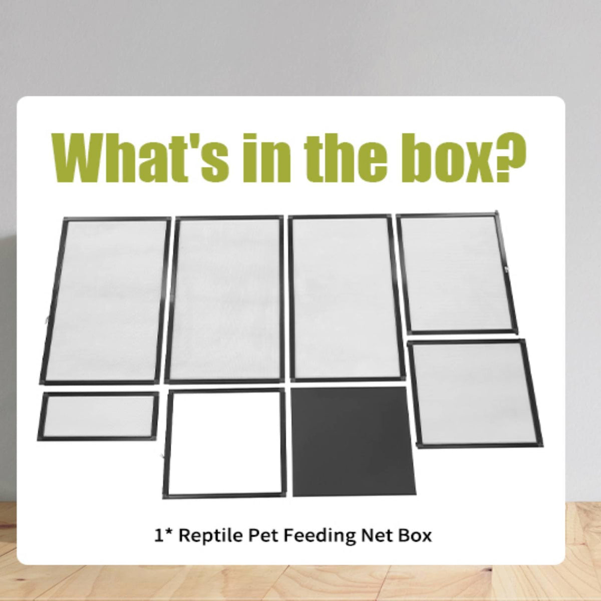 17.72" L×17.72" W×31.50" H Reptile Enclosure with Escape-Proof Lock E867308