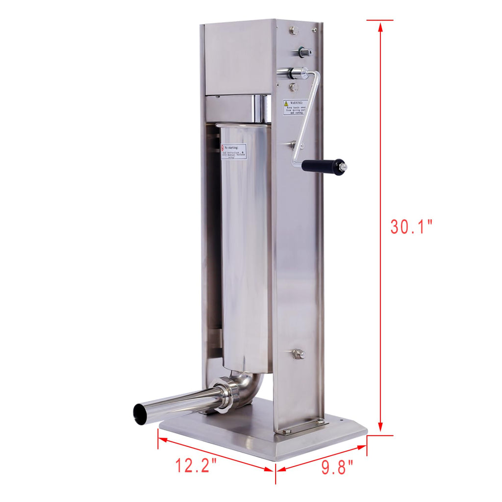 Stainless Steel Vertical Sausage Stuffer 15LB/7L G952