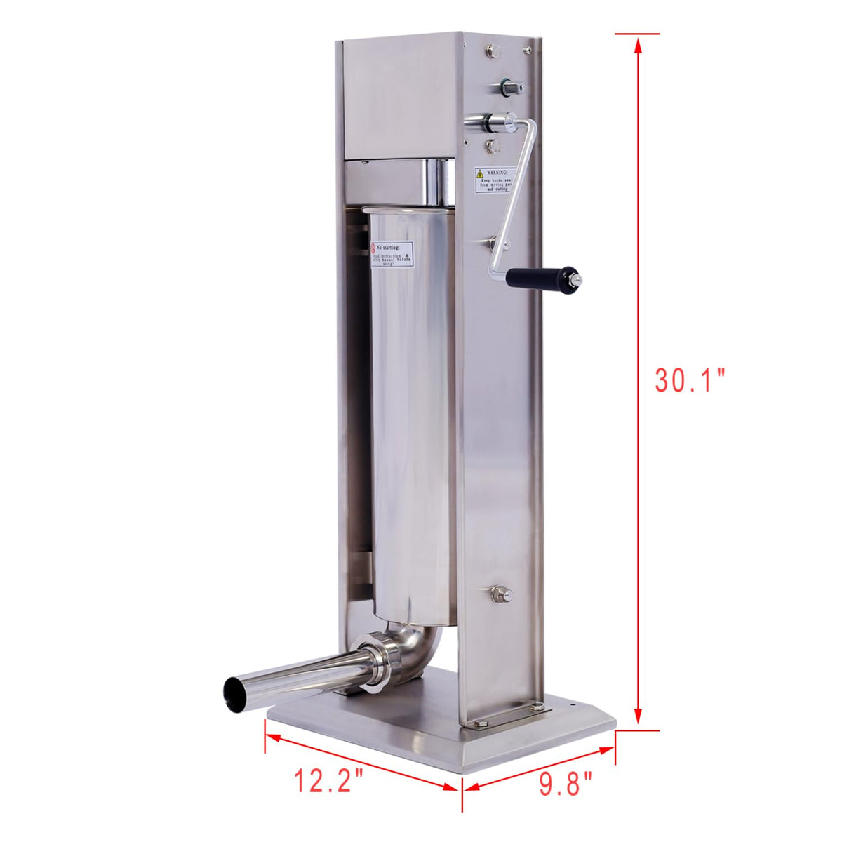 Stainless Steel Vertical Sausage Stuffer 15LB/7L G952
