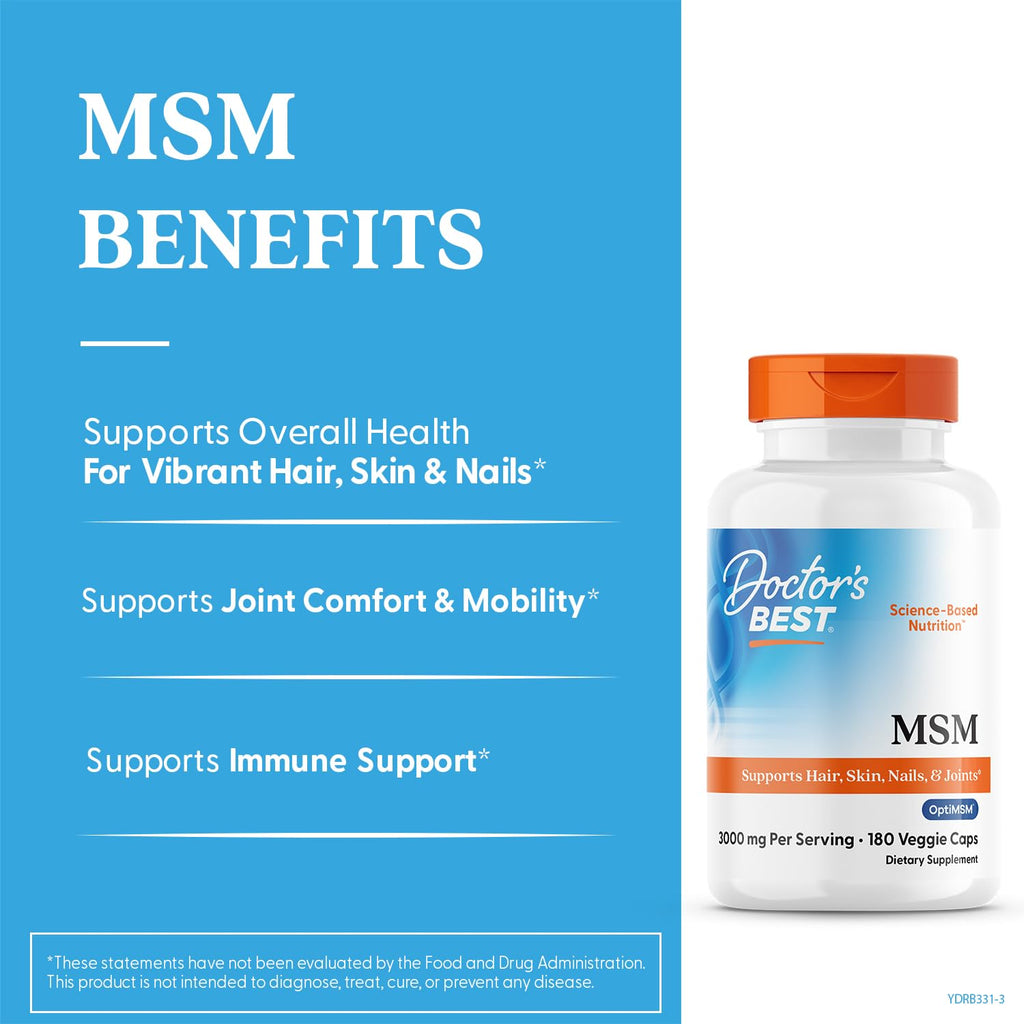 MSM Supplement Capsules 180 Caps G15165
