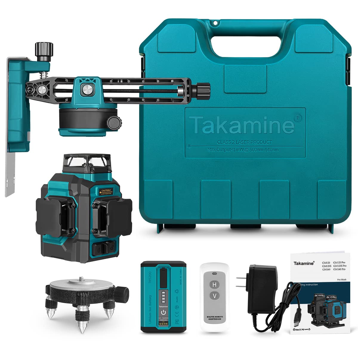Green 3x360° 12 Lines Self Leveling Laser Level Q534099