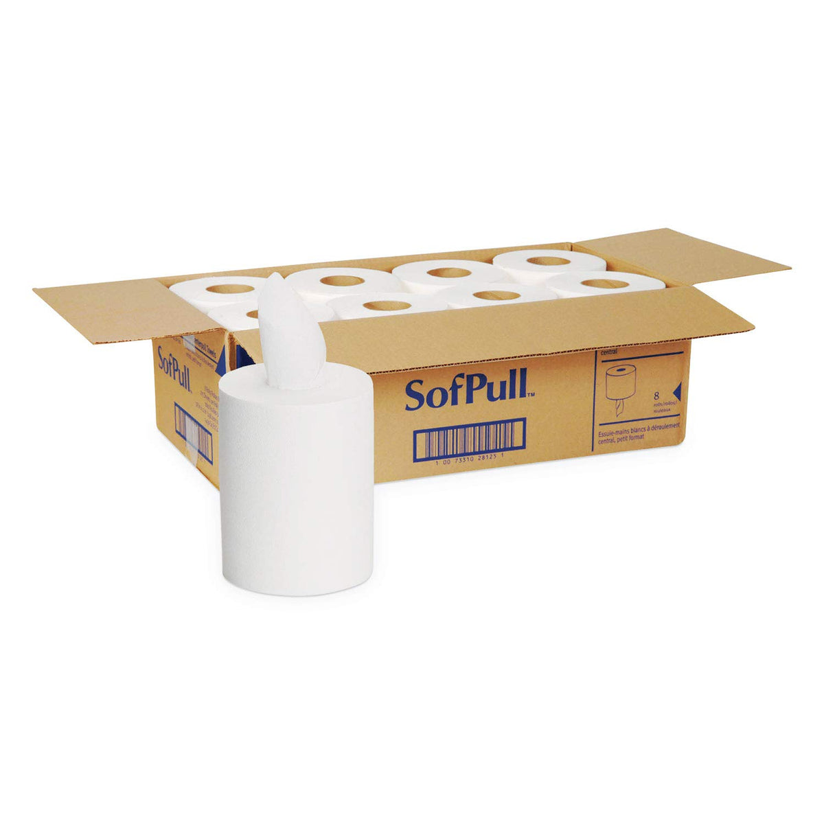 White Paper Towel Roll 8 Rolls M3024