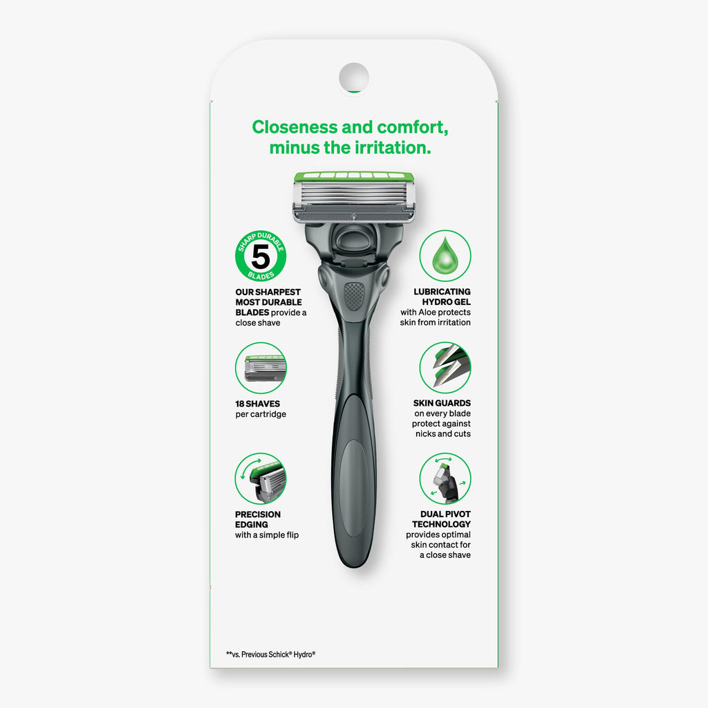 Sensitive 5-Blade Razors with 1 Handle & 3 Refills D613