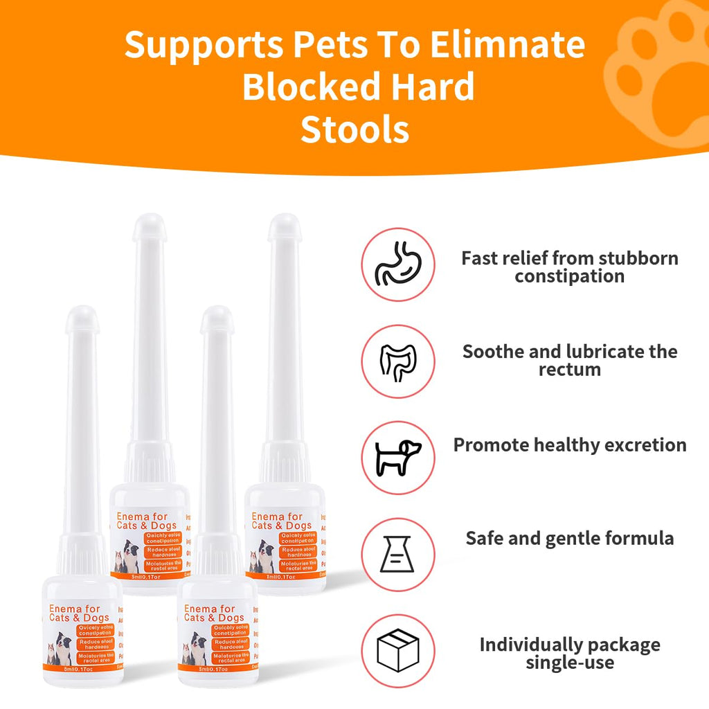 Disposable Enema for Cats & Dogs 5 mL 4 Pack I4331