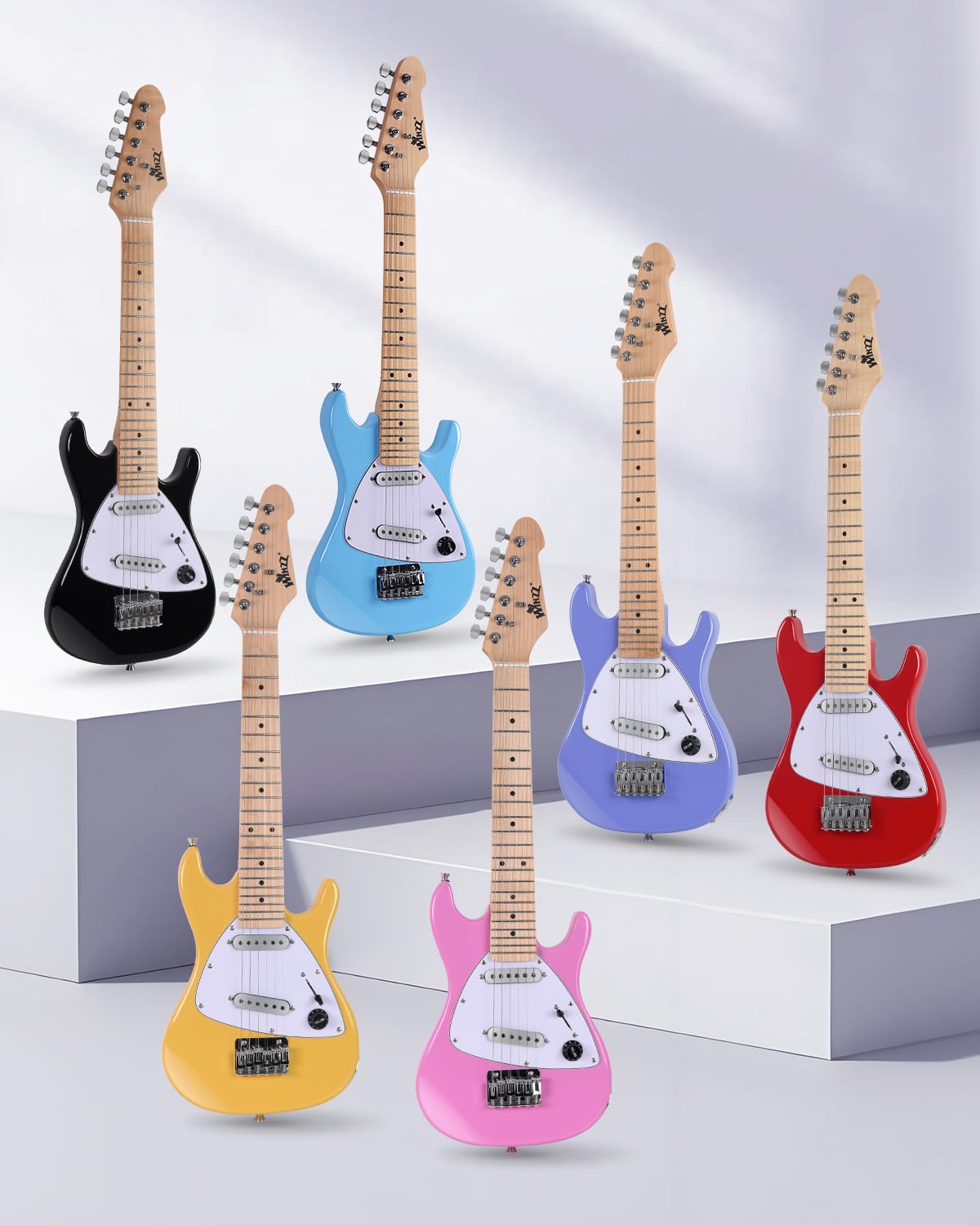 30 Inch 1/4 Size Purple Electric Guitar Kit with Amp P280