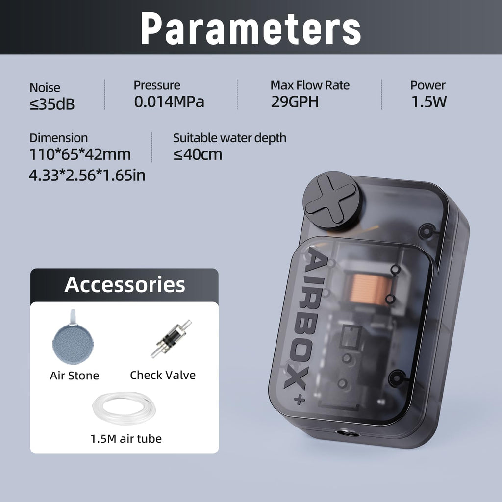 Aquarium Air Pump with Air Stone Bubbler M46429