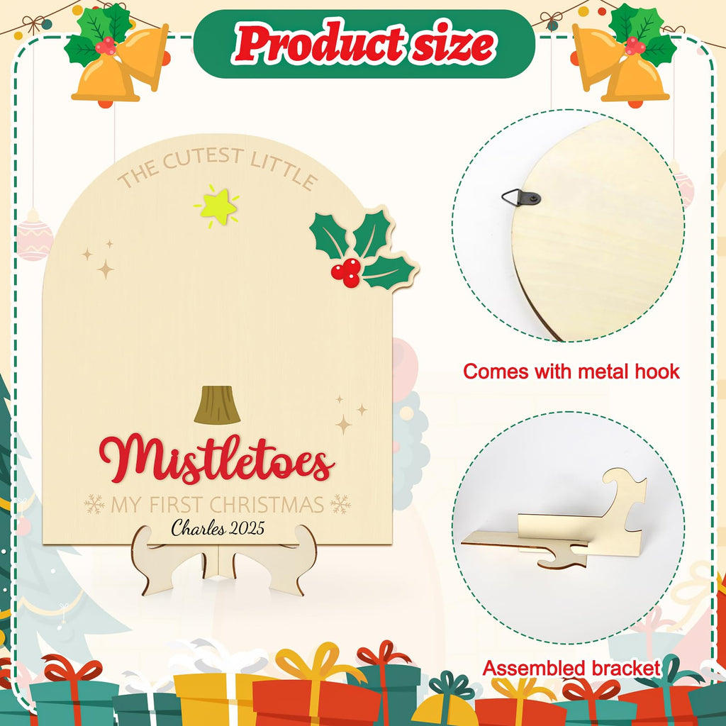 Baby's First Christmas DIY Footprint Art Card K3008