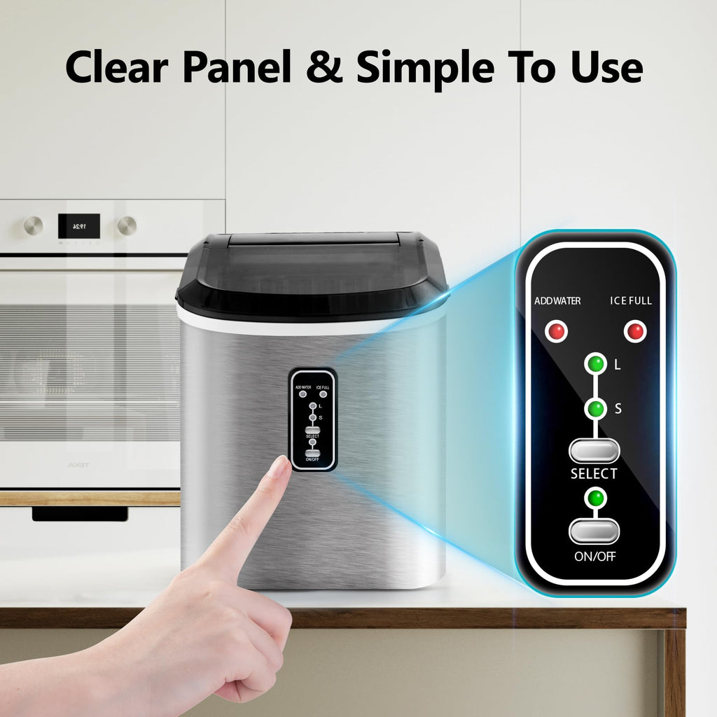 Countertop Ice Maker with Ice Scoop and Basket G4694