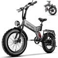 1500W Folding Electric Bike with 52V 20AH Removable Battery, 20" x4.0 Fat Tire W950