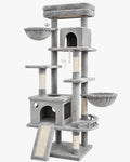 70 Inch Cat Tree with Scratching Post and Hammock T56174