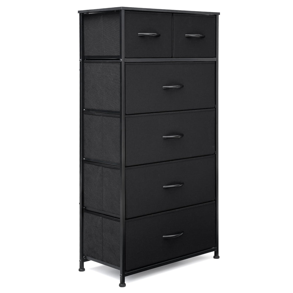 Fabric 6 Drawer Tall Dresser F772817