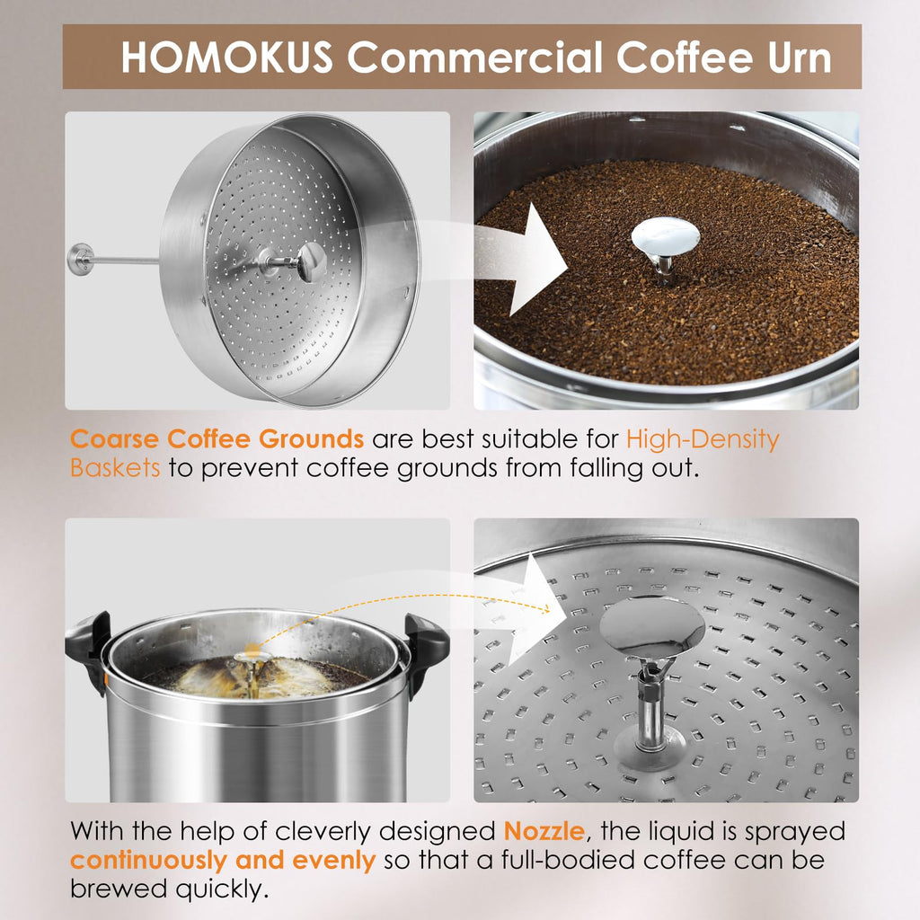120 Cup 18L Stainless Steel Commercial Coffee Urn Y237572