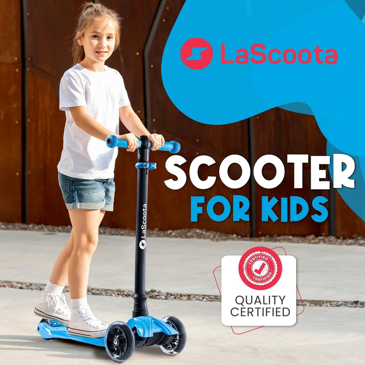 2-in-1 Kids Kick Scooter with Seat V709913