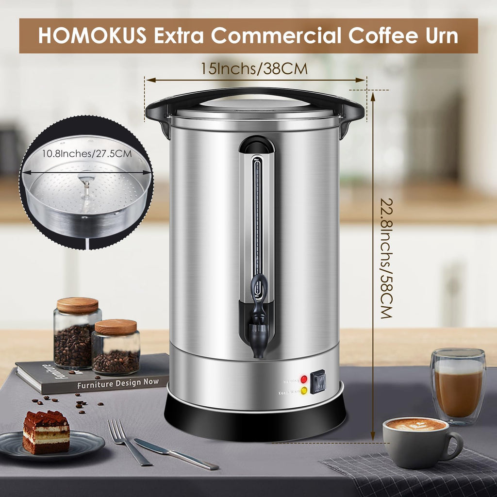 120 Cup 18L Stainless Steel Commercial Coffee Urn Y237572