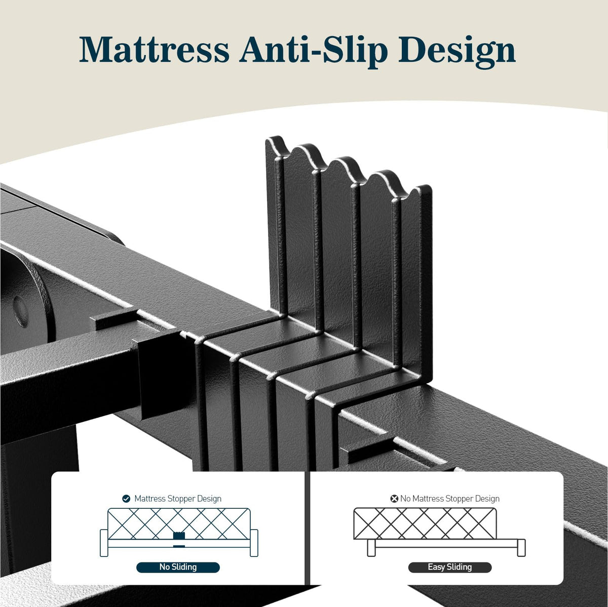 Queen 18 Inch Heavy Duty Metal Platform Bed Frame T7081