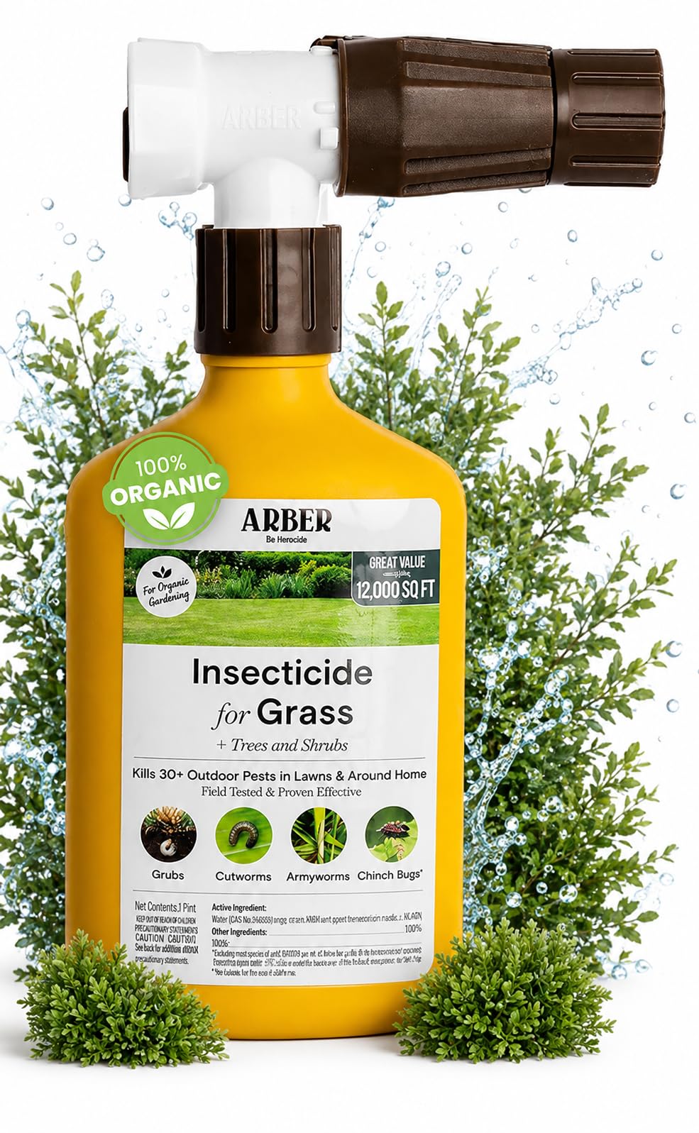 Organic Grub Killer & Lawn Insecticide 16 oz S3965