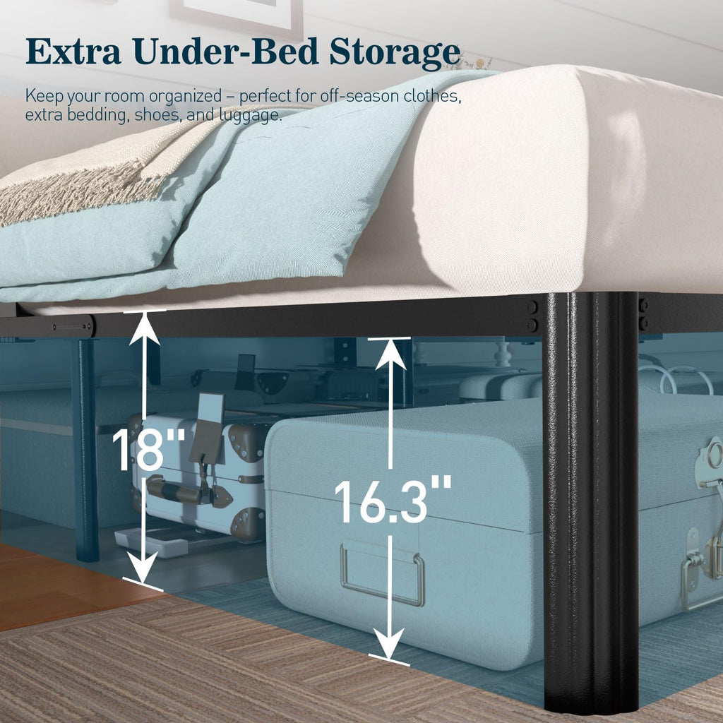 Queen 18 Inch Heavy Duty Metal Platform Bed Frame T7081