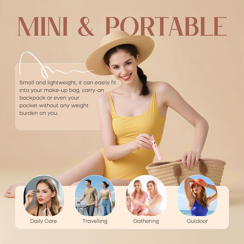 2-in-1 USB Rechargeable Portable Electric Facial Hair Remover X38923