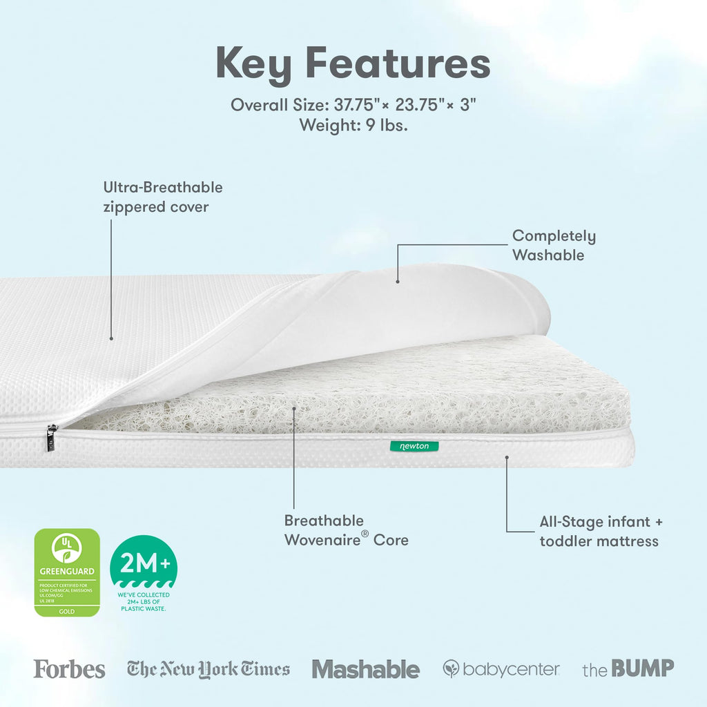 Mini Crib Mattress Breathable Washable P344