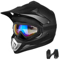 Youth Kids Full Face Motocross Helmet Matte Black L8182