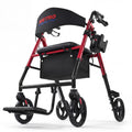 Aluminum 2-in-1 Rollator Walker with Seat W698295
