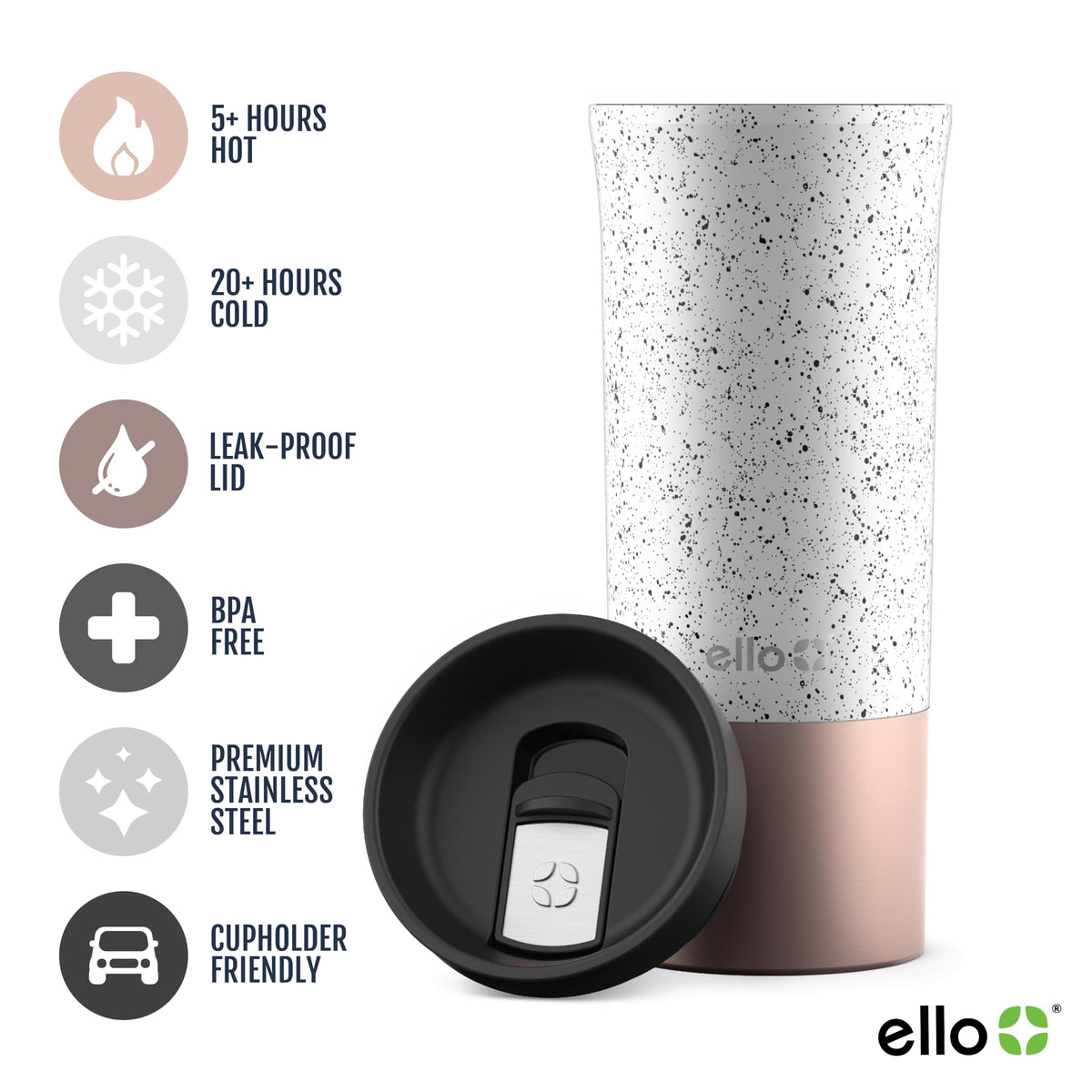 16oz Insulated Stainless Steel Travel Mug O817675